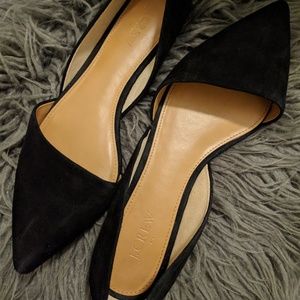 Black J Crew D'Orsay Flats